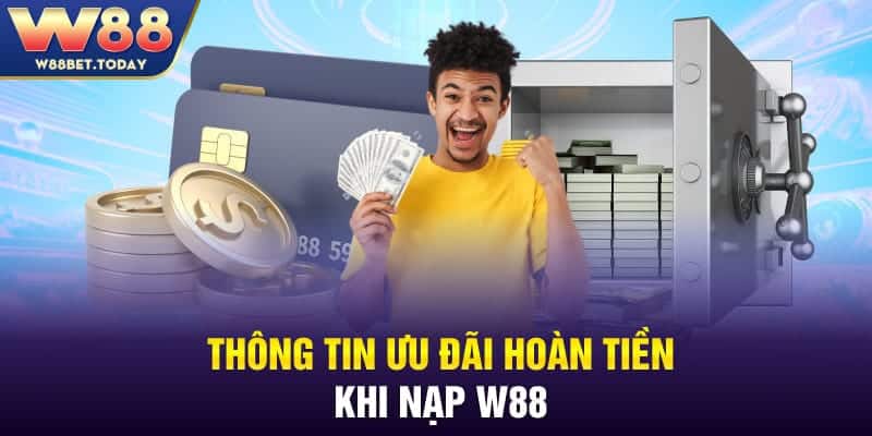 Thông tin ưu đãi hoàn tiền khi nạp W88